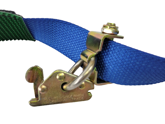 10ft E-Track Wheel Strap- Swivel and Low Pro Idlers- Low Pro Sleeve- O-Ring Ratchet
