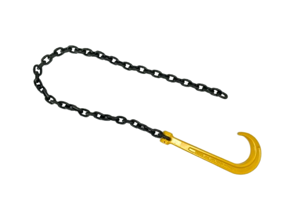 Tow J-Hook 15" G80 with 3/8in x 5ft G100 Peerless Chain