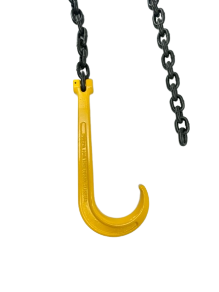 Tow J-Hook 15" G80 with 3/8in x 5ft G100 Peerless Chain