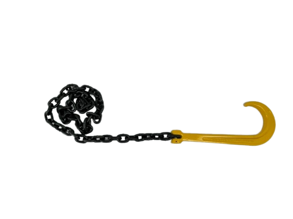 Tow J-Hook 15" G80 with 3/8in x 5ft G100 Peerless Chain