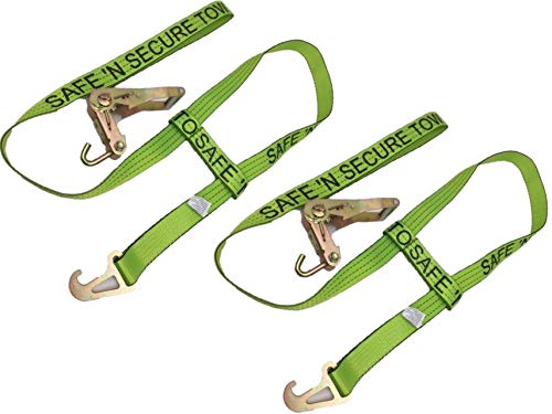 2 Pack Jerrdan MPL Basket Straps with Finger Hook Ratchet Handles