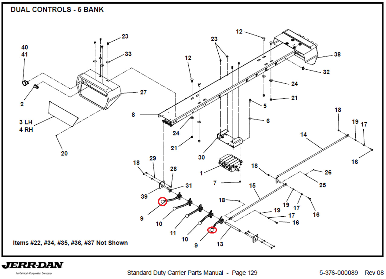 Jerr-Dan HANDLE CONTROL 2.20in OFFSET