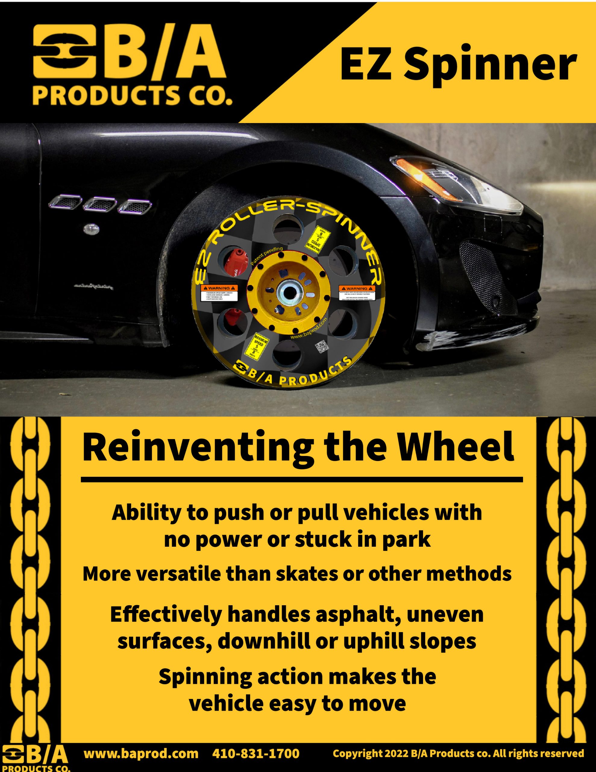 EZ Roller Spinner Wheel DG Trucking Supply