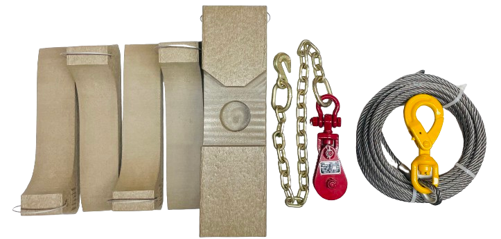 Rollback Kit W/ 50' Steel Core Cable, Snatch Block & ITI Skate Kit