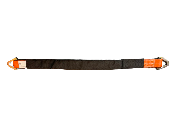 2" X 36" Triple Ply Axle Strap with Magnetic Hooks and Protective Sleeve