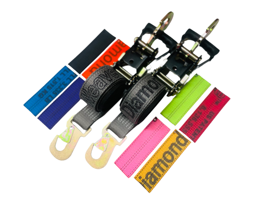 Snap Hook Strap Kit with Heavy Duty Snap Hook Ratchet Handles