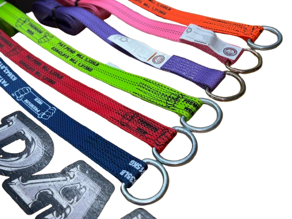 4 Pack Premium Webbing D Ring Lasso Straps