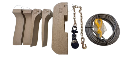 Rollback Kit W/ 50' Steel Core Cable, Snatch Block & ITI Skate Kit