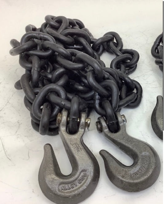 1/2 X 6' G100 Heavy Haul Chain with Laclede Grab Hooks