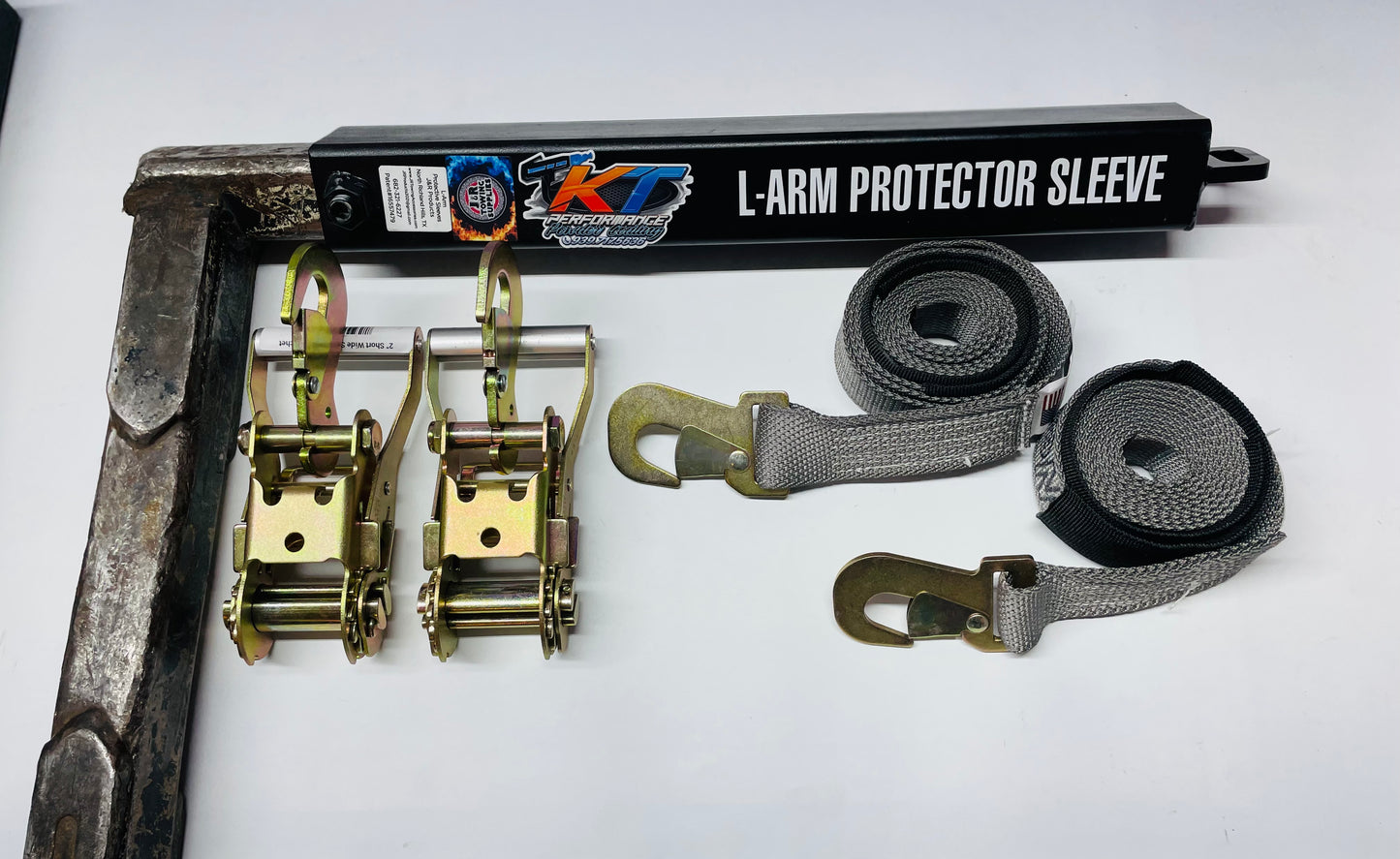 L Arm Sleeve Ratchet Strap kit - Snap hook