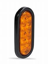 6" Oval LED Trailer Tail Light with Grommet and Pig Tail