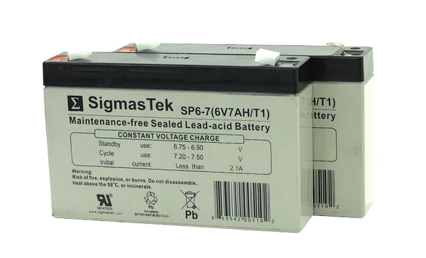 (SINGLE) 6V7AH BATTERY FOR HEAVY DUTY TOW LIGHT BARS