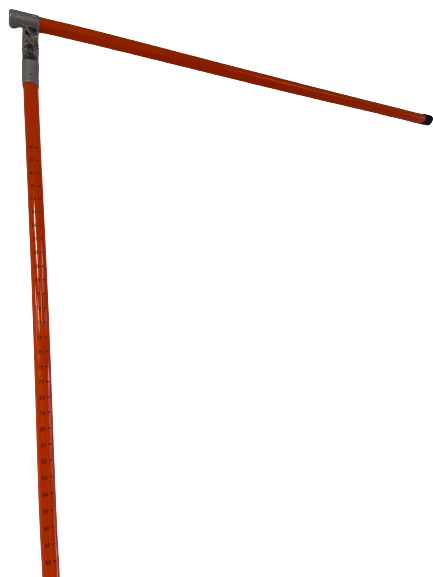 Red 15' (Heavy Duty) Telescoping Height Measuring Stick with 4' Arm