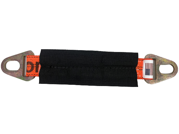 Heavy Duty Axle Strap / short 12" Double Ply Diamond Weave with protective sleeve