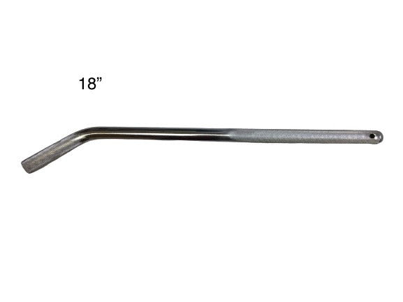 18" Chrome Tie-Down Bar for Car Haulers