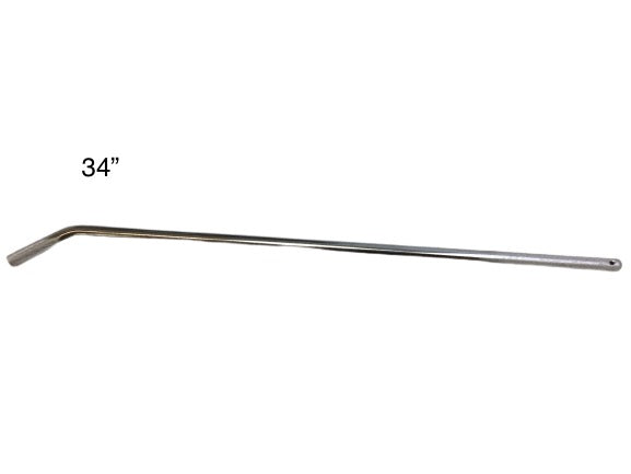 34" Chrome Tie-Down Bar for Car Haulers