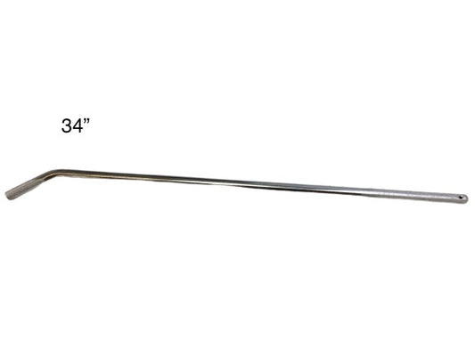 34" Chrome Tie-Down Bar for Car Haulers