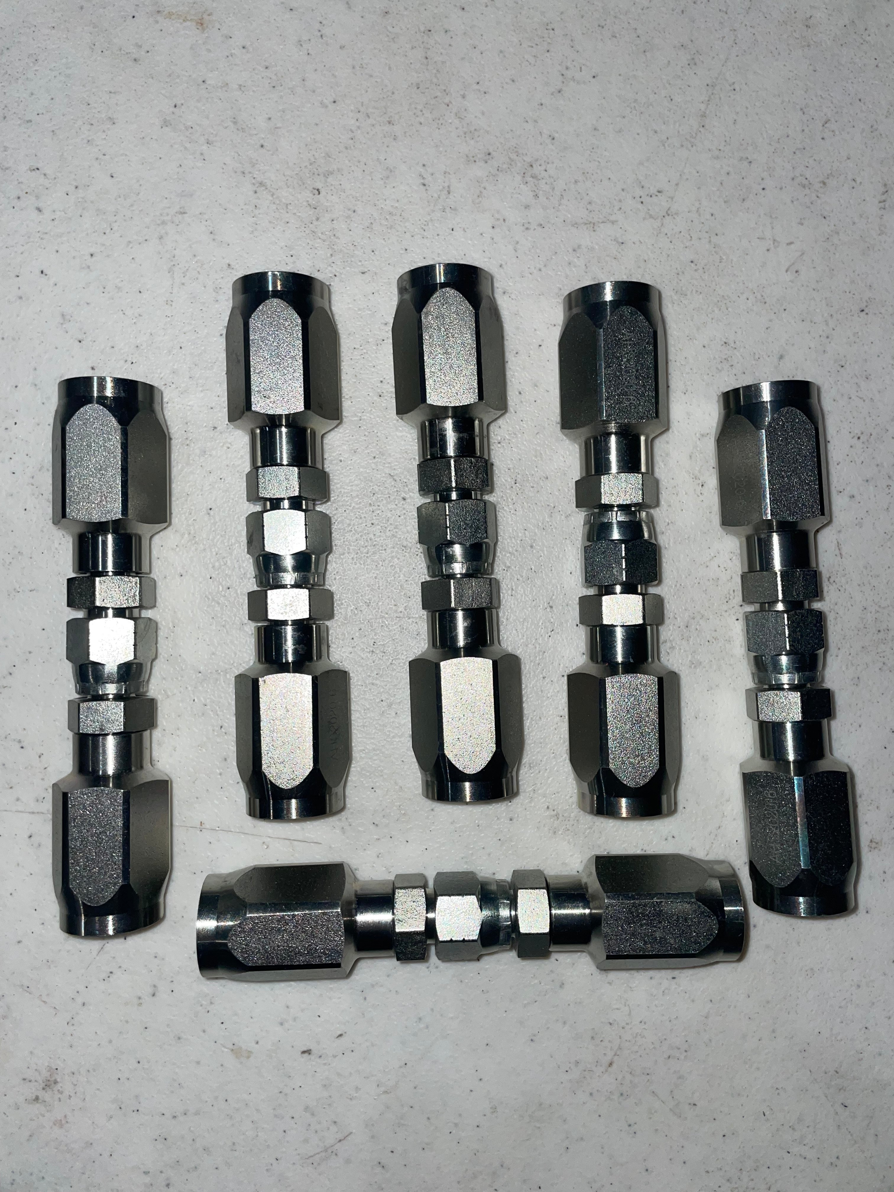 6 Pack of 1/4" Hydraulic Hose Field Repair kits FREE Shipping!! DG