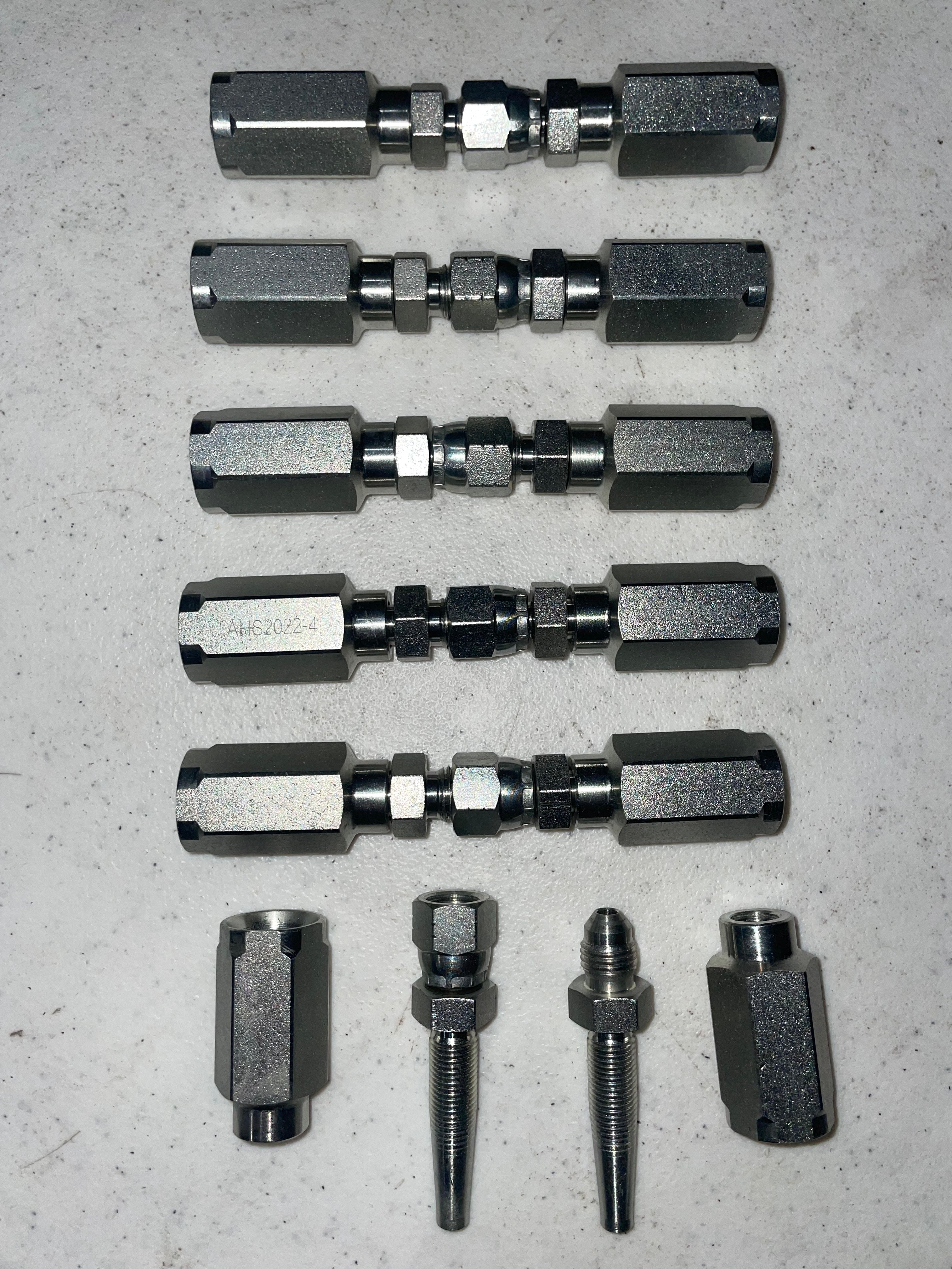 6 Pack of 1/4" Hydraulic Hose Field Repair kits FREE Shipping!! DG