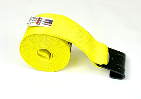 4" x 28' Winch Strap with Flat Hook