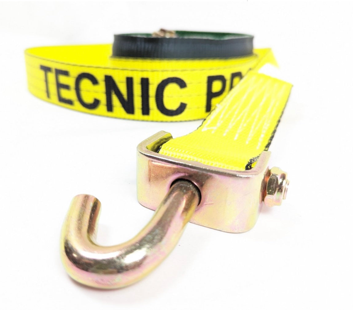 14 FT Yellow TECNIC PRO WEB Swivel J Hook Low Profile sleeve