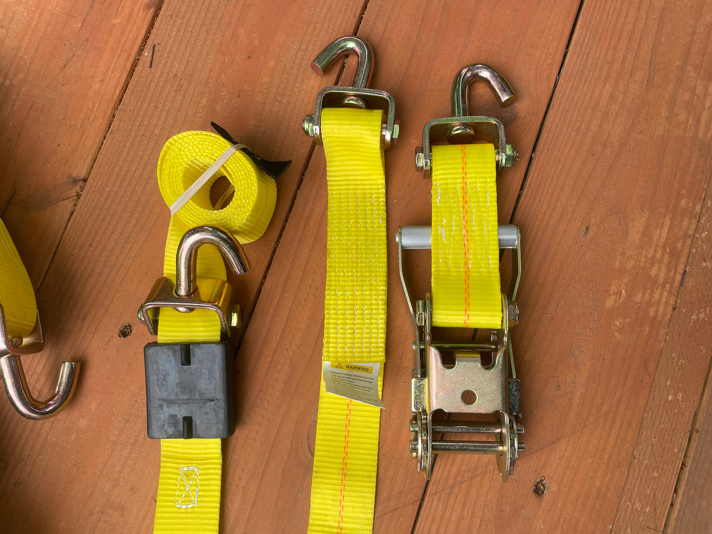 4 Pack Swivel J Ratchet straps with Free Shipping!