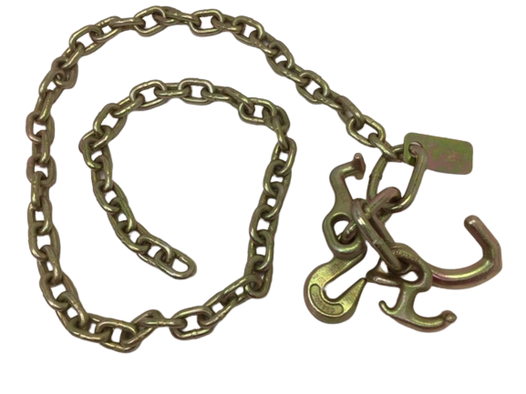 5/16" x 6' G70 Auto Transport Chain with RTJG Cluster Hooks