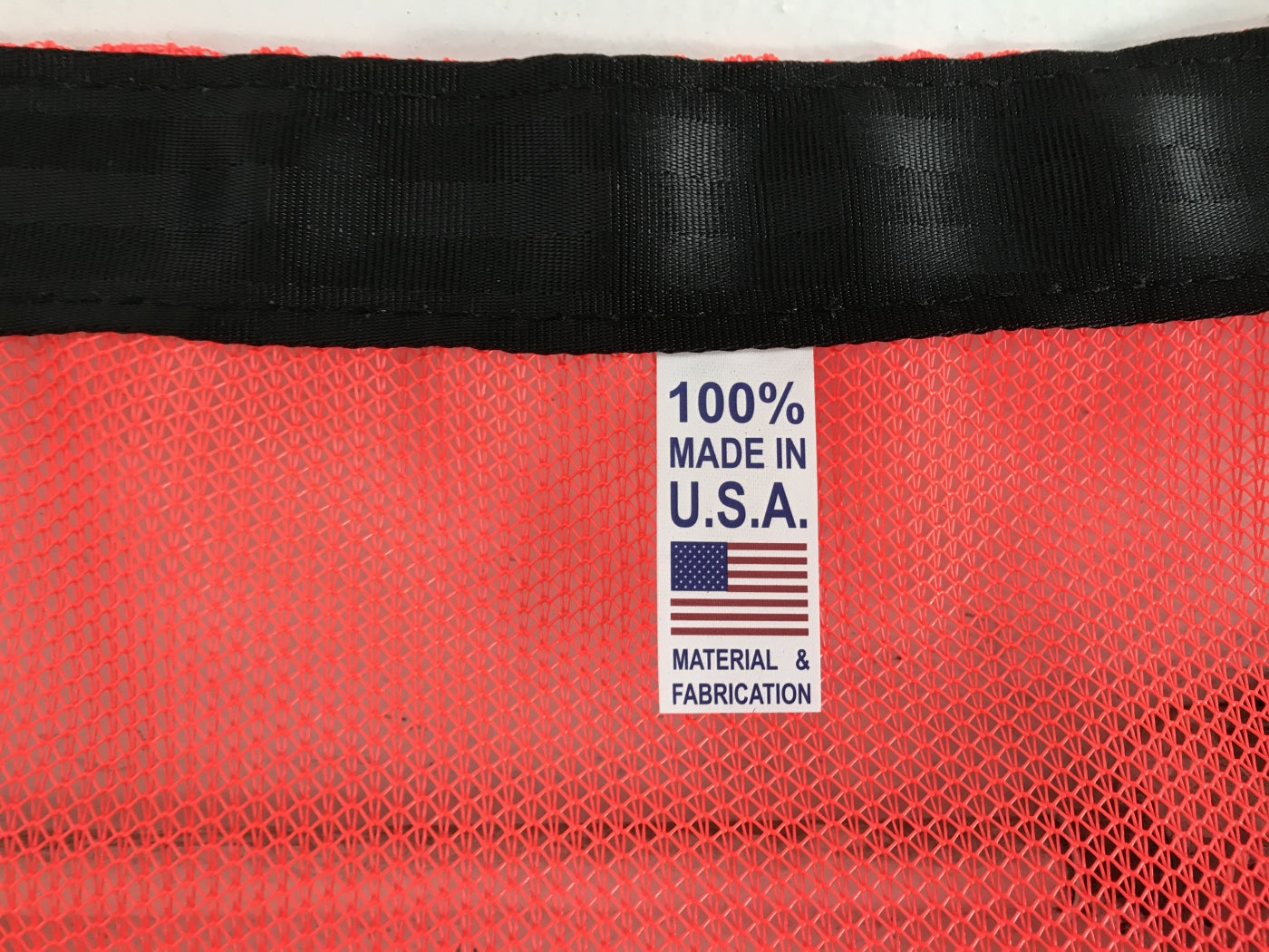 Safety Flag-With Bungee Cord with Reinforced Edge- Made in the USA