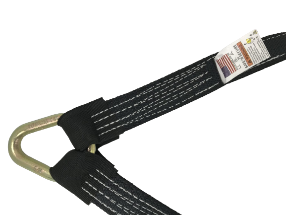 36" DIAMOND WEAVE Towing V-Bridle Strap with RTJ Cluster Hooks